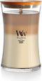 WoodWick Large Hourglass Trilogy Candle, Café Sweets Scented, Premiums Soy Wax Blend, Crackles as it Burns, 21oz...