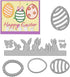 Ester Rabbits Die Cuts for Card Making,Eggs Cutting Dies Cute Animals Embossing Template for Scrapbooking DIY Cards Album Crafts Supplies Decorati...