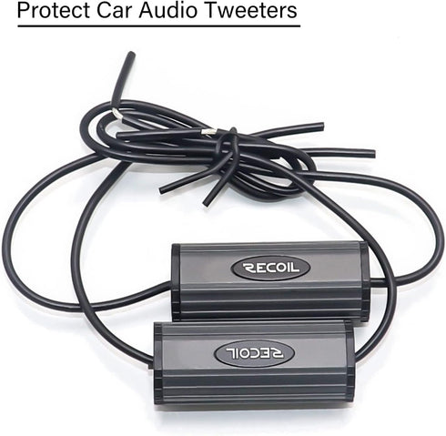 RECOIL BB-T Bass Blocks Designed to Protect Car Audio Tweeters, Eliminate Frequencies 0-5.6kHz at 4Ohms, Pair...