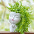 Face Planter, Head Planter, Plant Pots Indoor, Plant Pot for Home Decor, Flower Pots with Drainage, Cute Planters for Women, Succulent Pots, Face ...