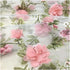 Tong Gu Lace Fabric Organza 3D Pink Chiffon Rose Floral Embroidery Wide 55 in (Length 1 m/39 in)...