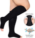 Extra Wide Calf Compression Socks Toeless for WomenMen 20-30mmHg Plus Size...