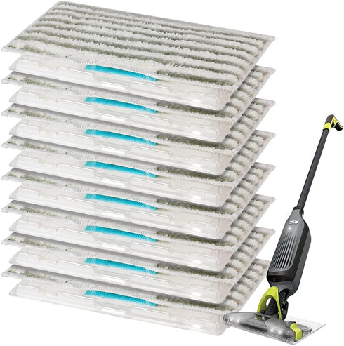 Reusable Mop Pad Refills for Shark Vacmop Replacement Pads Include VACMOP VM252 VM250 VM200 VM190, Vacuum Mop Pad Refills (8 Packs)...