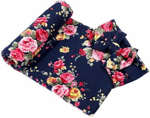 Galabloomer Receiving Blanket Headband Set Flower Print Baby Swaddle Receiving Blankets...
