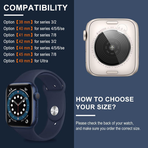 for Waterproof Apple Watch Band with Case 44mm 40mm 45mm 42mm 41mm 38mm, IP68 Water proof Case with Screen Protector, Full Body Rugged Bumper for ...