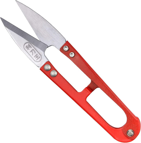 JubileeYarn Professional Multi-Purpose Snip - Mini Metal Cutter for Pruning and Embroidery - Red - 1 Pair...