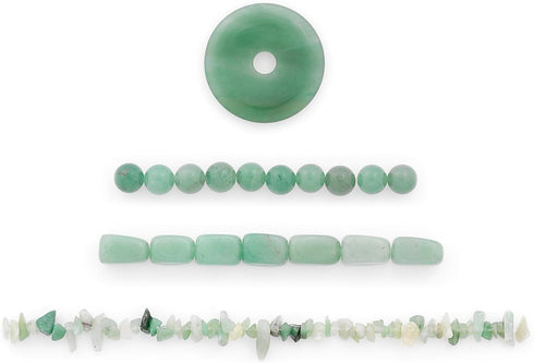 Expo International Green Aventurine Natural Gemstone Pendant Collection Jewelry Beads...