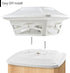 Davinci Lighting Flexfit Solar Outdoor Post Cap Lights - Includes Bases for 4x4 5x5 6x6 Wooden Posts - Bright LED Light - Pearl White (1 Pack)...