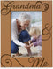 KATE POSH Grandma and Me Engraved Natural Wood Picture Frame, I Love You Grandma, Grandparent's Day, Best Grandma Ever, Grandmother Gifts, Grandma...