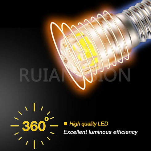 Ruiandsion 2pcs E10 Base LED Upgrade Bulb 3V COB 2W Replacement for Flashlights Torch Lights, White...