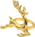 Napkin Rings Holders Set of 6 Fall Wedding Holiday Christmas Metal Dinner Parties Home Table Decoration (Gold Deerlet, 6)...