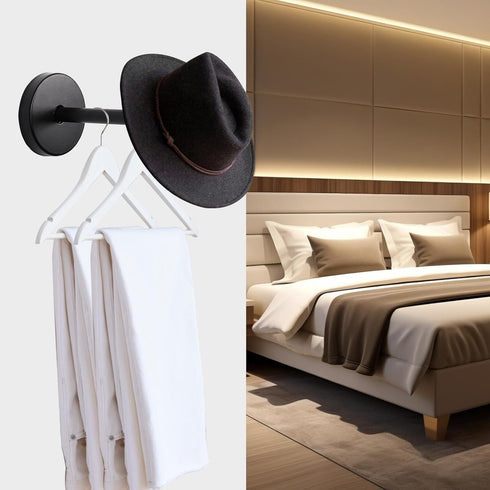 Long Hook Stainless Steel Coat Hook Robe Hanger Wall Mount Hook 200mm/8 Length - 2pcs...