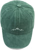 Vintage Baseball Cap Mens Peak Embroidery Baseball Hats Classic Washed Cotton Dad Cap Womens Outdoor Sports Cap Adjustable Green...