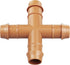 12-Pack Drip Irrigation Barbed Cross Connectors, 1/2 Inch Drip Line 4 Way Couplings for 1/2" Drip Irrigation Tubing, Barbed 4-Way Connectors for D...