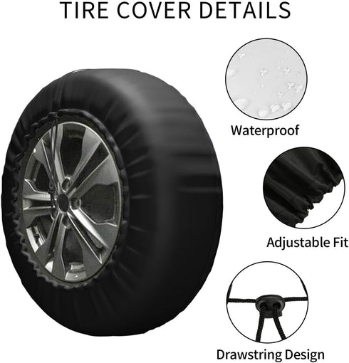 Not All Those Who Wander are Lost Compass Spare Tire Cover 16 Inch Wheel Protector for Truck SUV Trailer Camping Rv Tire Covers...