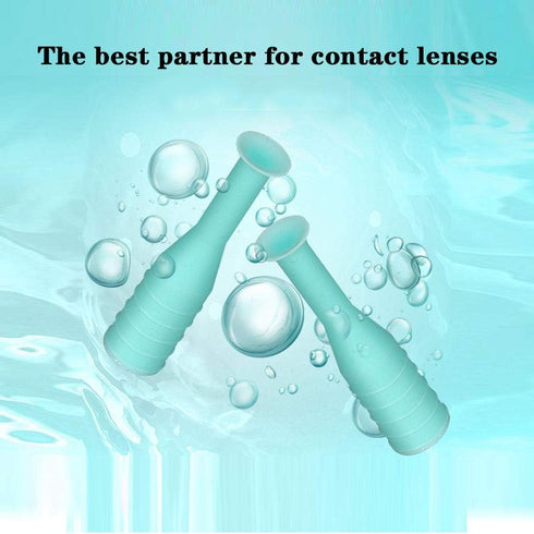 10 Pack Hard Contact Lens Remover & Insertion Tool,RGP Plunger Suction Cup for Hard Lenses(Green)...
