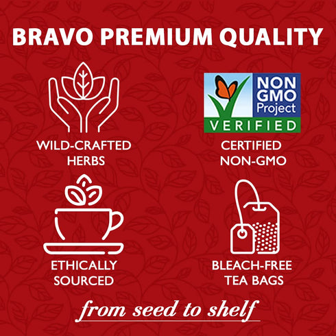 Bravo Tea Absolute White Mulberry Leaf Herbal Tea Caffeine Free, 20 Tea Bags...