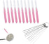 10Pcs Shower Head Cleaning Brush for Small Hole Brush with Stainless Steel Needle, Multifunctional Shower Head Cleaner Tool, Shower Nozzle Cleanin...