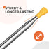 Dusters for Cleaning High Ceiling Fan, Newliton Microfiber Feather Duster with 30'' to 100'' Telescoping Extension Pole, Long Extendable Duster fo...
