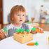 Montessori Educational Toys Wooden Carrots Harvest Shape Size Sorting Games for Matching Puzzle Gift Preschool Learning for Boys Girls Kids Toddle...