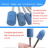 100 Pcs Rotary ???????????????? ?????????? - 1/8 Inch Shank Abrasive Stone Mounted Sharpening Bits Grinding Stones for Dremel Rotary Tools (Blue)...