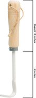 Redecker Sauzahn Gardening Tool, Durable Powder-coated Metal Cultivator with Natural Untreated Beechwood Handle, for Loosening and Aerating Soil, ...