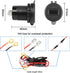 XMSJSIY USB Car Charger Socket Outlet 12V-24V USB/Type C Outlet PD & QC 3.0 Fast Car Charger 38W Power Waterproof Outlet Adapter with LED Voltmete...
