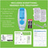 AccuRelief TENS Unit Muscle Stimulater Pain Relief System - Electric Muscle Stimulator with Electrodes for Neck, Back, and Full Body, White and Bl...