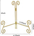 Plate Stand 6 Inch Gold Display Plate Holder, Collapsible Iron Plate Stands for Display, Folding Display Easel for Photo, Pictures, Decorative Pla...