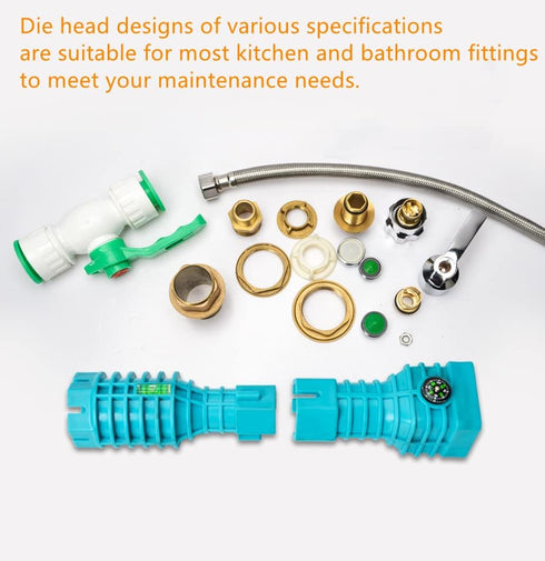 24 in 1 Faucet and Sink Installation Tool, Multifunction Plumbing Faucet and Sink Installation Wrench Water Pipe Wrench for Toilet/Sink/Kitchen Pl...