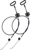 2 Pieces Recliner Release Cable Replacement D-Ring Pull Handle, Exposed Length 4.75" with S Tip...