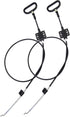 2 Pieces Recliner Release Cable Replacement D-Ring Pull Handle, Exposed Length 4.75" with S Tip...
