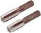uxcell Metric Hand Tap M16 Thread 2 Pitch 4 Straight Flutes H2 Alloy Tool Steel Bottom & Taper Screw Tap Set Tapping Tools for Repairing 1 Pair...