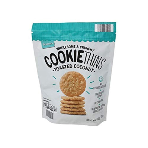 Benton's Wholesome and Crunchy Cookie Thins Toasted Coconut...