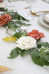 Floroom Artificial Flowers 25pcs Real Looking Ivory Foam Fake Roses with Stems for DIY Wedding Bouquets White Bridal Shower Centerpieces Arrangeme...