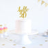 Hello 20 Cake Topper – 20th Birthday / 20th Anniversary Party Cake Decoration, 20th Birthday / 20th Anniversary Party Decorations Supplies (Gold, ...