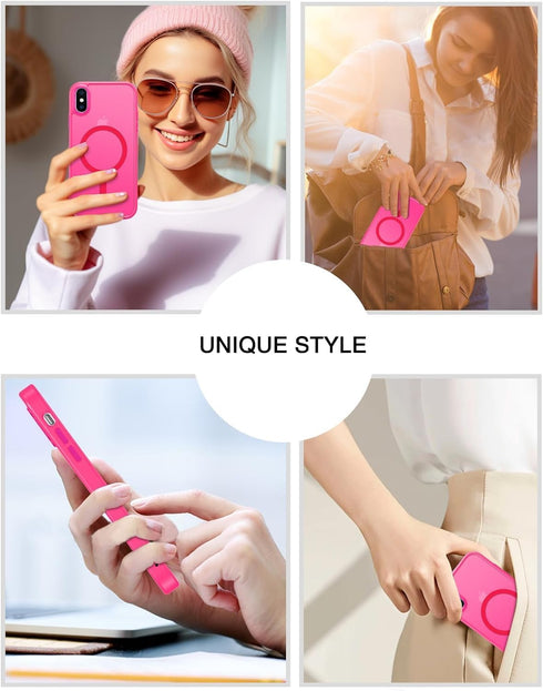 Telaso iPhone X Case, iPhone Xs Phone Case Compatible with Magsafe Wireless Charging Translucent Matte Back Slim Shockproof Anti-Scratch Anti-Yell...