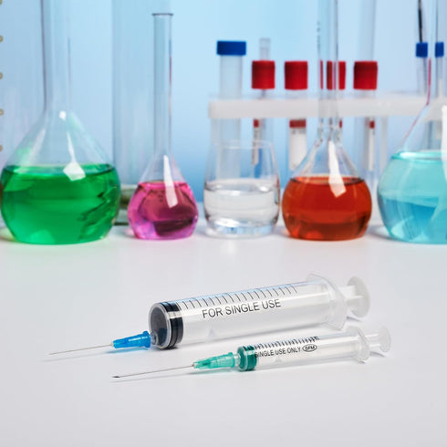 PATIKIL 14Ga x 1.5 Inch Dispensing Needle Tips, 50Pcs Stainless Steel and Plastic Glue Needle Tube Blunt Tips with Luer Lock for Glue Oil Applicat...