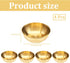 4 PCS Gold Sauce Dip Bowls, Stainless Steel Seasoning Dish, Small Sushi Dipping Bowls, 3.2 inch Round Appetizer Plates...