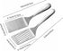 IMEEA Metal Spatulas Set SUS304 Stainless Steel Griddle Spatula Slotted Hamburger Turner Flat Top Grill Spatula for Cooking 10-Inch...