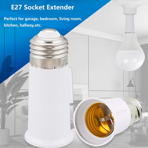 E26 Socket Extender, E26 to E26 Lamp Socket, 9.5CM/3.74 Inch Socket Extension Adapter,E26 to E26 Lamp Bulb Socket Extension, Lamp Holder Adapter (...