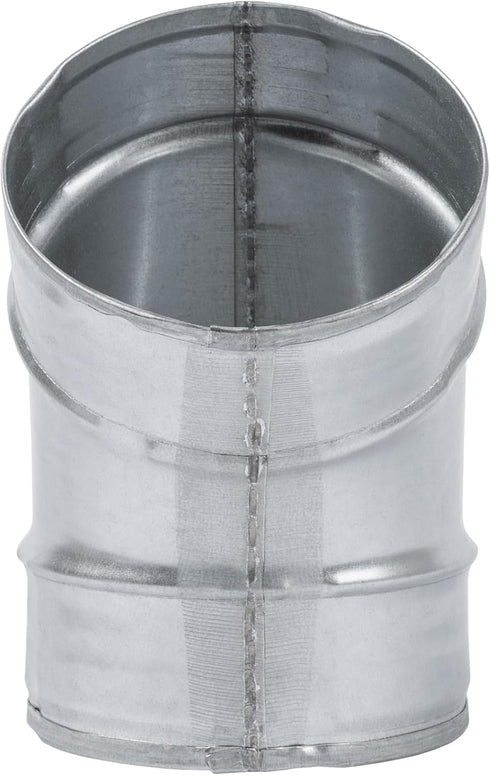 3" Inch 45? Degree Galvanized Steel Duct Elbow - Pressed Industrial Connector Bend - Ventilation Pipe Fitting - Dryer, Exhaust, Extractor Hood Air...