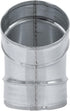 3" Inch 45? Degree Galvanized Steel Duct Elbow - Pressed Industrial Connector Bend - Ventilation Pipe Fitting - Dryer, Exhaust, Extractor Hood Air...