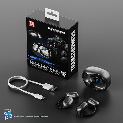 Transformers TF-T20 Open Ear Headphones Wireless Bluetooth 5.4 Earbuds, 60H Playtime Sport Earbuds Wireless with HD Mic Earhooks, Over Ear Headpho...