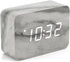 OCT17 Marble Pattern Alarm Clock, Fashion Multi-Function LED Digital Alarm Clocks Stone Cube with USB Power Supply, Voice Control, Timer, Thermome...