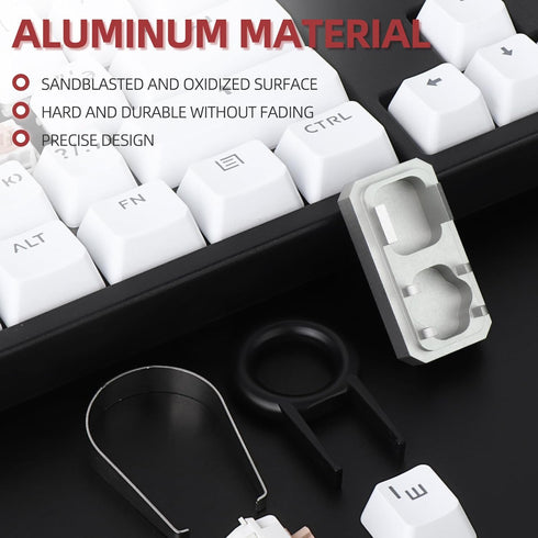 RUNJRX Switch Opener for Cherry MX Akko Gateron TTC Kailh Panda Mechanical Keyboard Switches(Silver?...