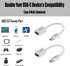 USB C to USB Adapter (2-Pack), USB Type-C to USB 3.0 OTG Converter, Thunderbolt 3 to USB Female Adapter, Compatible with MacBook Pro/Air, iPad Air...