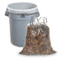 Ultrasac 39 Gallon 1.0 MIL Clear Drawstring Trash Bags - 33" x 40" - Pack of 70 - For Lawn & Leaf...