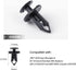 120 Pcs Fastener Rivets Replace 6503598 Compatible with 2007-2020 Jeep Wrangler JK JL & Unlimited Grill Grille Bumper Body Plastic Retainer Clips...