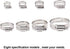 Glarks 100Pcs Adjustable 8-44mm Range 304 Stainless Steel Worm Gear Hose Clamps Assortment Kit, Fuel Line Clamp for Water Pipe, Plumbing, Automoti...